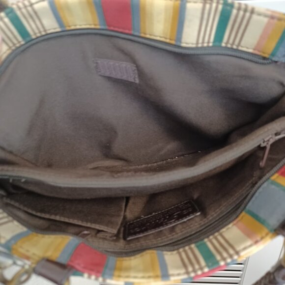 Relic Purse Striped Crossbody Satchel Tote Bag Colorful - Picture 7 of 9